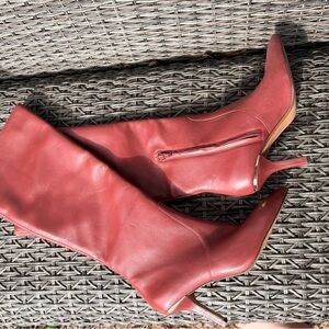 Michael Kors Burgundy Heeled Boots